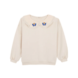 BIRINIT PETIT EMBROIDERED COLLAR HOODIE (2-3Y)