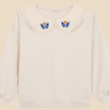 BIRINIT PETIT EMBROIDERED COLLAR HOODIE (2-3Y)