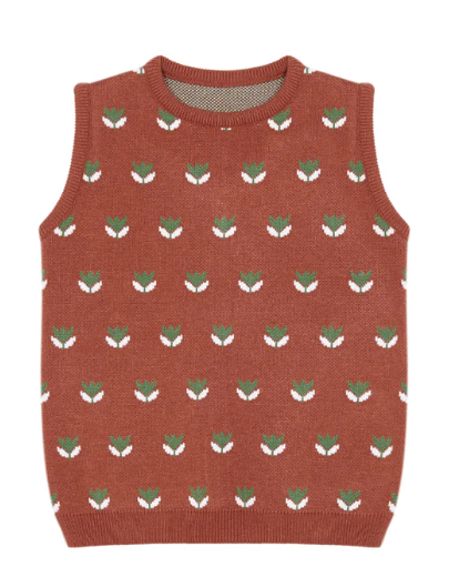 BIRINIT PETIT TULI KNIT VEST (3-12Y)