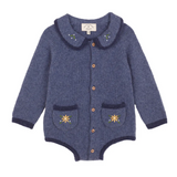 BIRINIT PETIT EMB KNIT ROMPER (6M-2Y)