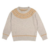 BELATI SNOWFLAKE INTARSIA BOYS CREW NECK KNIT TOP(2-10Y)