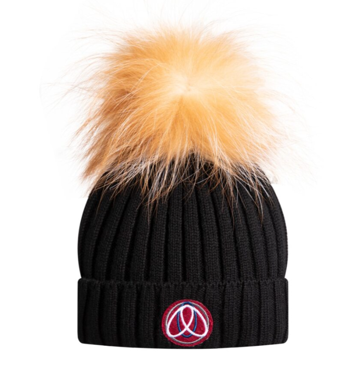ELLABEE FOX FUR POM POM BEANIE (XS-M)