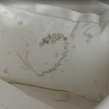 BLANC BABY HEART COVERLET/PILLOW (NB)