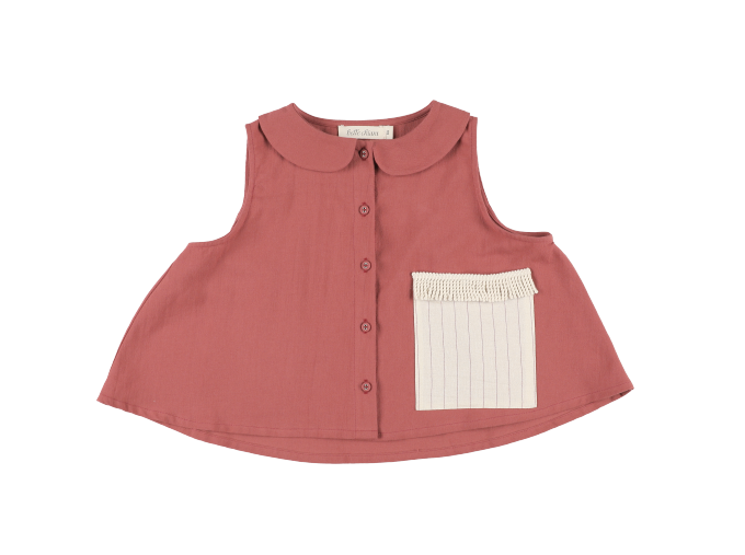 BELLA CHIARA BLOUSE WITH OVERSIZED POCKETS(10Y-S)