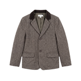 BLUMINT SUEDE DETAIL WOOL BLAZER (2-12Y)