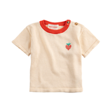 BOBO CHOSES STRAWBERRY KNIT TEE W/SHORTS(9M-24M)