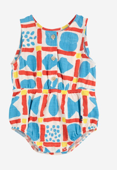BOBO CHOSES GEOMETRIC ROMPER (6M-24M)