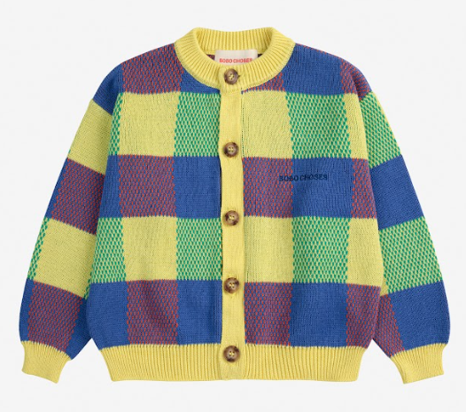 BOBO CHOSES JACQUARD CARDIGAN (2-11Y)