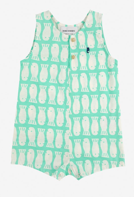 BOBO CHOSES LUCKY FISH PLAYSUIT (6M-18M)
