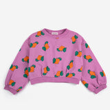 BOBO CHOSES TANGERINE CROPPED SWEATSHIRT (2-11Y)