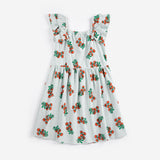 BOBO CHOSES TOMATOES RUFFLED DRESS (2-9Y)