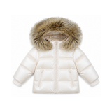 BOMBOOGIE HOODED FUR DOWN JACKET(6M-36M)