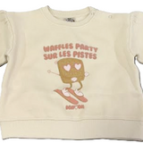 BONTON LYS BB WAFFLES SWEAT TOP (6M-3A)