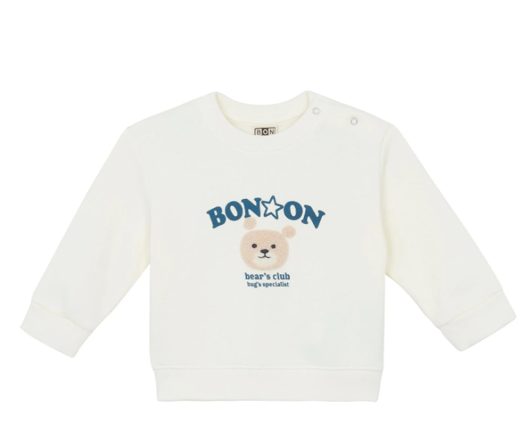 BONTON SWEATBEAR BABY TOP (12M-3A)