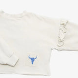 BOOSO SHORT FRILL SWEATSHIRT (12M-13Y)