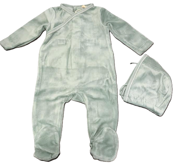 BUBANI FUR TRIM WRAP STRETCHIE W/HAT(3M-24M)