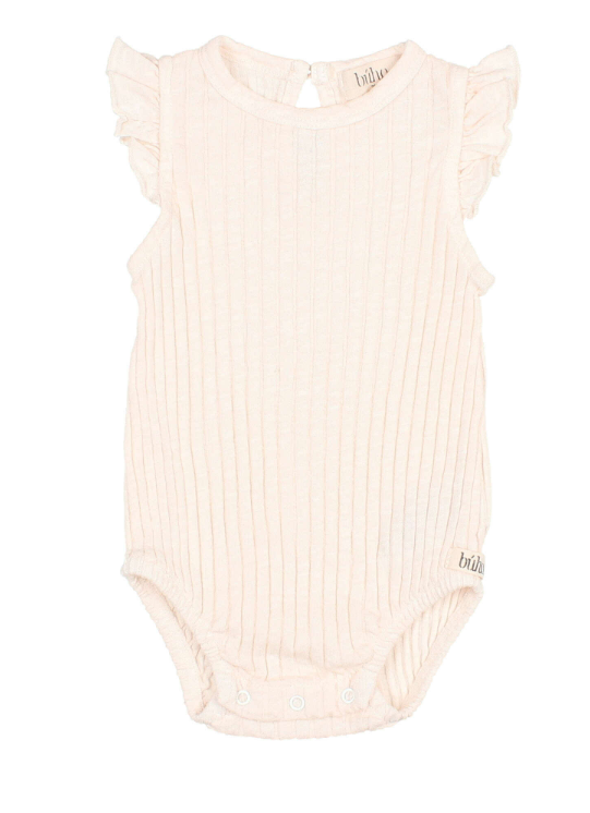 BUHO BB RIB RUFFLE BODYSUIT (6M-24M)