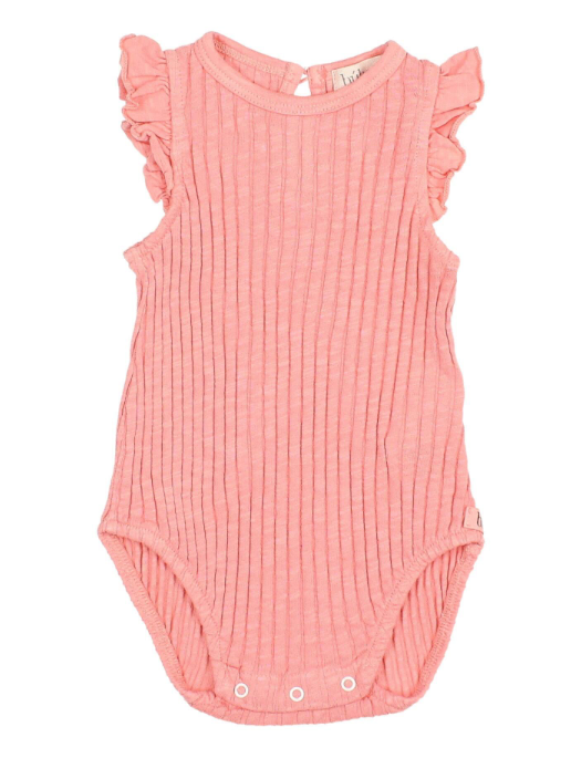 BUHO BB RIB RUFFLE BODYSUIT (6M-24M)