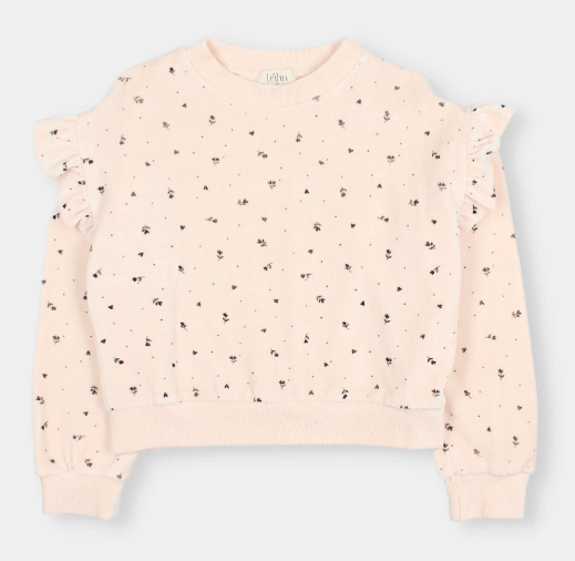 BUHO VELVET CUORE SWEATSHIRT (2-14Y)