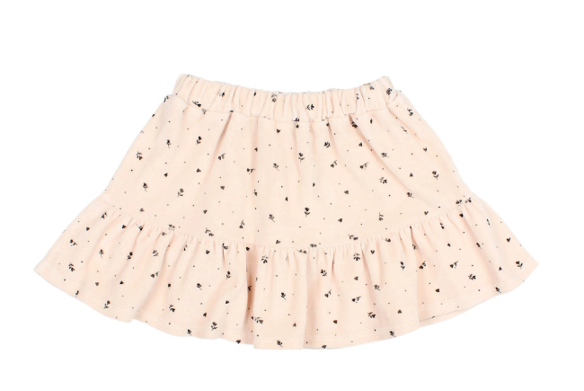 BUHO VELVET CUORE SKIRT (2-14Y)