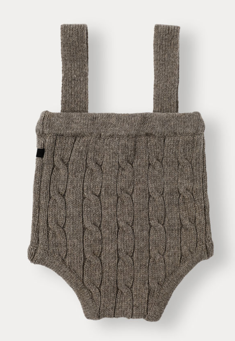 BENE BENE CABLE WOOL SUSPENDER BLOOMERS(12M-24M)