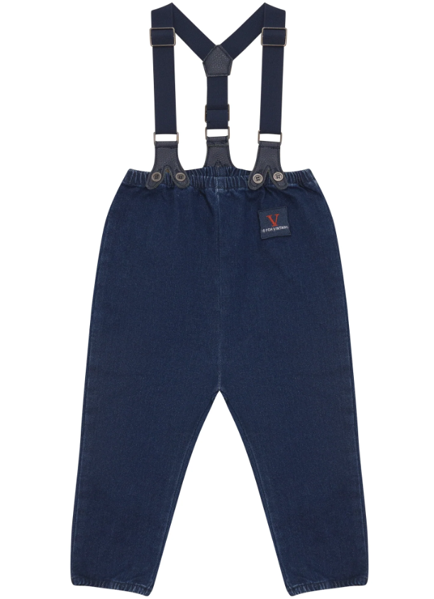 CALLA LILI BABY BOY ROMPER W/SUSPENDERS (18M-36M)