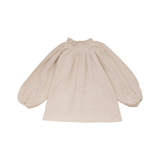 CALLA LILI GIRL SHIRT W/SMOCKING AT NECK (2-14Y)