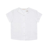 CALLA LILI BOY LINEN SHIRT W/BIRD (18M-8Y)