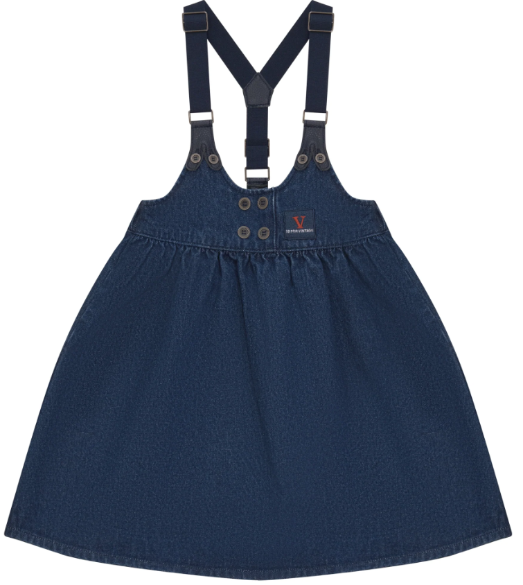 CALLA LILI GIRLS DRESS W/SUSPENDERS (2-8Y)