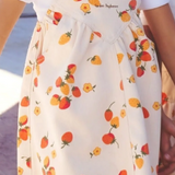 CALLA LILI PINAFORE STRAWBERRY DRESS (2-12Y)