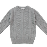 COCO BLANC DIAMOND CREW SWEATER (2-12Y)