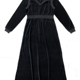 COCO BLANC VELOUR MAXI DRESS (12-20Y)