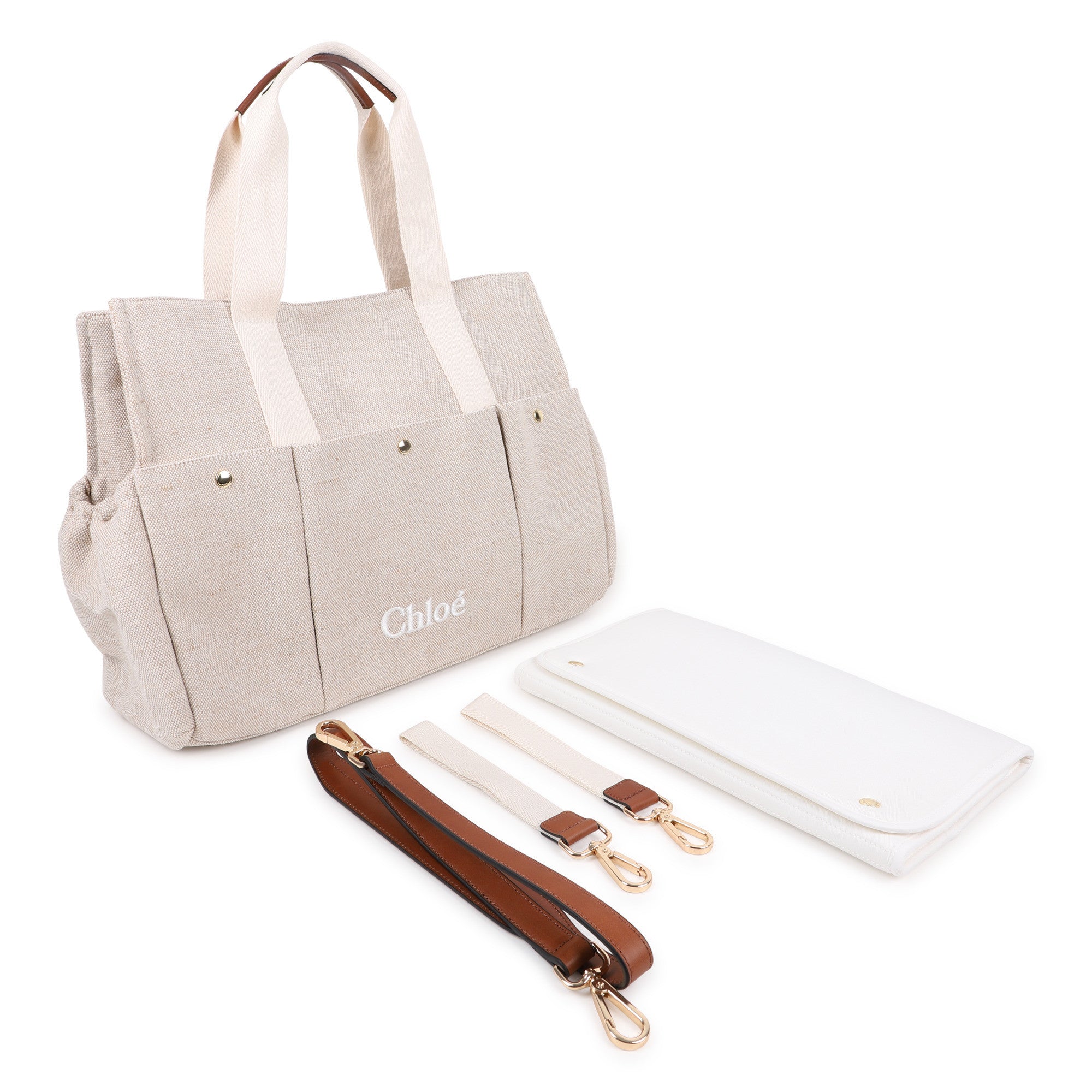 CHLOE CANVAS CHANGING BAG (OS) – Klade Children's Boutique