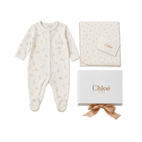 CHLOE FOOTIE & BLANKET SET (1M-6M)