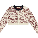 RETRO KID CHUNKY KNIT CROP CARDIGAN (7-16Y)