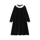 COCO BLANC VELVET DRESS (2-14Y)