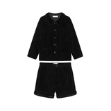 COCO BLANC BLACK VELVET SUIT (2-6Y)