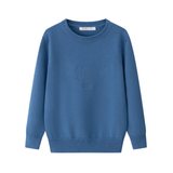 COCO BLANC EMBROIDERED CREW TOP (2-10Y)