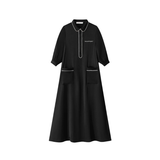COCO BLANC 3/4 SLEEVE SILK MAXI SHIRT DRESS (6-12Y)