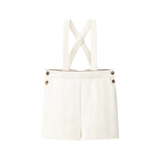 COCO BLANC SUSPENDER SHORTS (18M-5Y) - Klade Children's Boutique