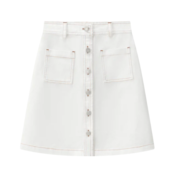 COCO BLANC DENIM SKIRT (10-16Y) - Klade Children's Boutique