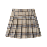 COCO BLANC PLEATED PLAID SKIRT (8-16Y)