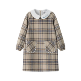 COCO BLANC PLAID A-LINE DRESS (2-12Y)