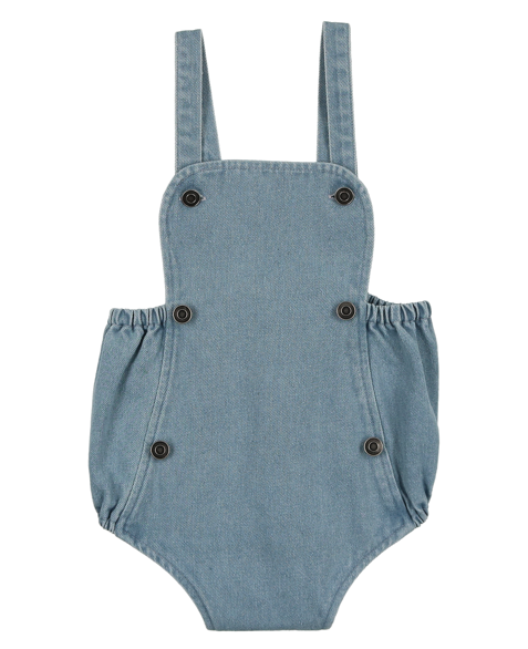 COCO BLANC DENIM BABY ROMPER (9M-24M)