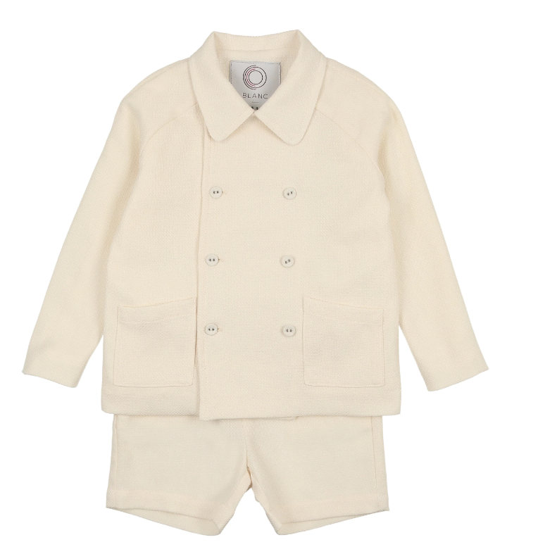 Coco Blanc Boys Suit - Cream Coco Blanc Boys Suit - Cream