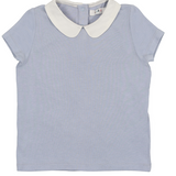 COCO BLANC PETER PAN RIBBED TOP (2-12Y)
