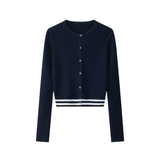 COCO BLANC CARDIGAN W/ STRIPE CUFF (14-22Y)