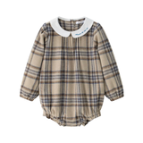 COCO BLANC PLAID GIRL ROMPER (12M-24M)
