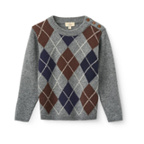 COPENHAGEN ARGYLE KNIT PULLOVER (2-12Y)