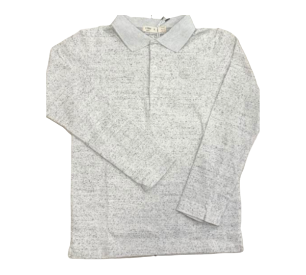 CREW BASICS SONNLY LS POLO TOP (8-16Y) - Klade Children's Boutique